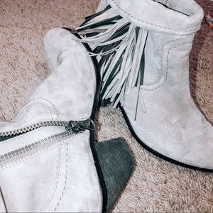 Sam Edelman fringe booties